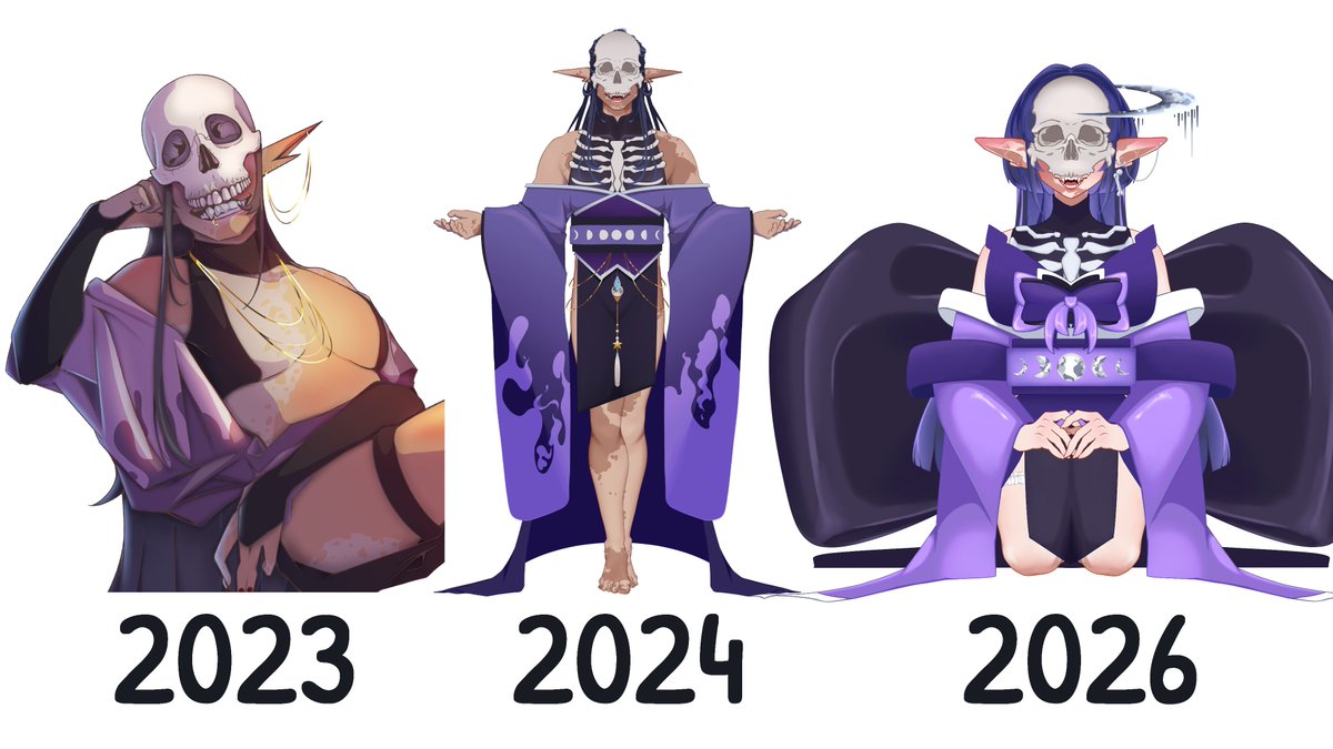 mourningvenusVA's tweet photo. Your skull maiden over the years. When did you first meet me? Was there a phase you liked more?

SHOUT OUT TO ANY OGs WHO HAVE BEEN HERE FOR NEARLY 4 YEARS GAWD DAMN ARE YOU NOT SICK OF ME????? https://t.co/iH7OOXnKue