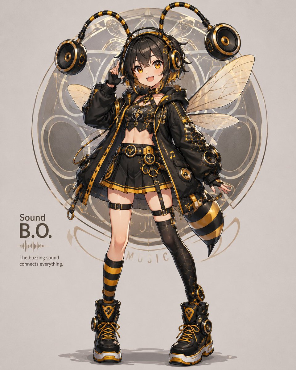 Ekakin710's tweet photo. マークアート「Sound B.O」をChatGPTに擬人化してもらいました!
1枚目はGrok Imagineのアレンジマーク
2枚目はそこから生まれた擬人化キャラです
個人的にはヘッドホン×スピーカー×触角の発想がお気に入り
org : https://t.co/hblKd54i7a
#MarkArt #AIArt #擬人化 #ChatGPT #SoundBO #GrokImagine https://t.co/2j04pieOsv