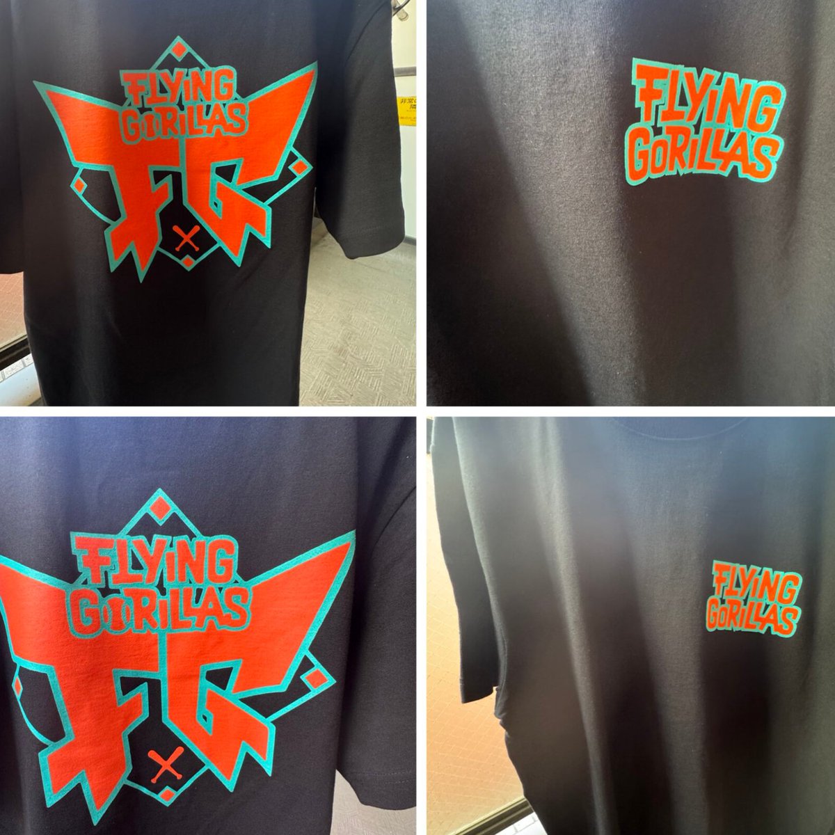 flying_gorillas's tweet photo. 【FLYING GORILLAS】
Tシャツのサイズがかなり少なくなって来てます🦍
そろそろ新作を出す(予定)です。
まだ手に取ってなくて欲しい人はお気軽にお声掛けください◎

※通販予定は無いので会場限定発売になります🔥 https://t.co/y7FONIRcWS