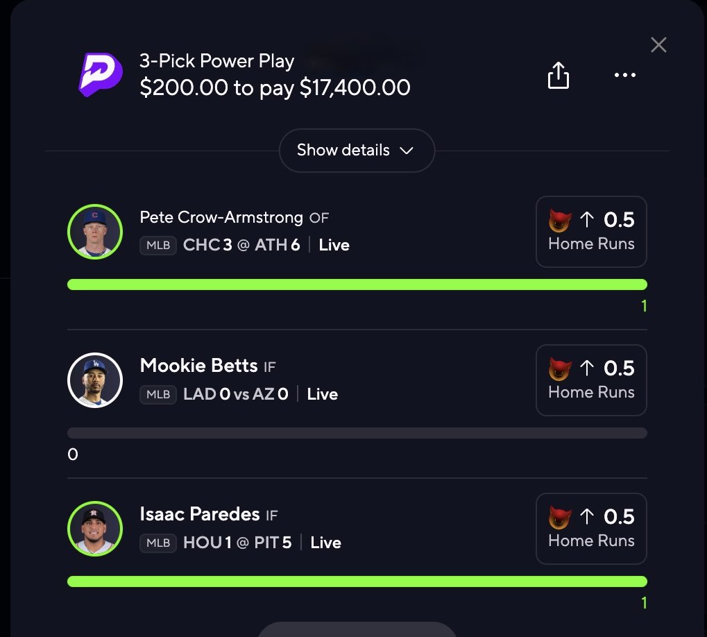 AgentOwen0's tweet photo. IM ON THE GREATEST RUN OF ALL TIME🔥🔥🔥🔥🔥🔥🔥🔥🔥🔥🔥🔥🔥🔥🔥🔥

$500.00 TO 2 FOLLOWERS THAT LIKE AND RT IF KYLE OR MOOKIE HITS A HOME RUN TONIGHT🤝 https://t.co/zelp9jSyAF