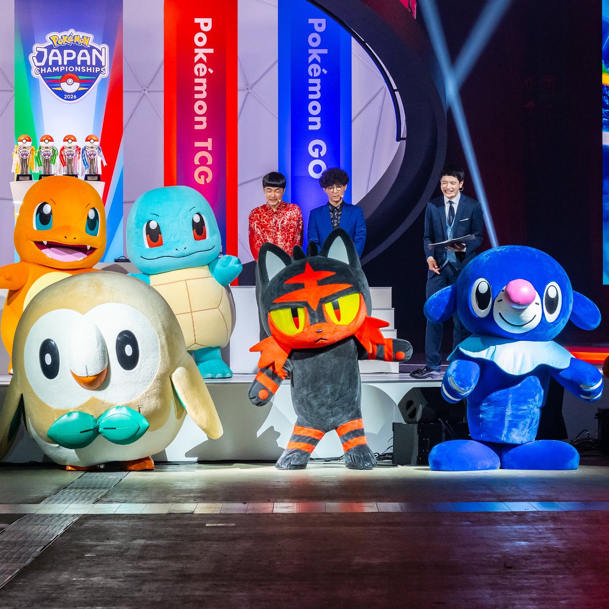DtimesDream's tweet photo. 歴代の最初のパートナー27匹が大集結！
「ポケモンジャパンチャンピオンシップス2026( #PJCS2026 )」 #ポケモン30周年 スペシャルイベント
モクロー、ニャビー、アシマリ☆
詳細→https://t.co/IDTAinKKbh https://t.co/Uo1GIvEon6