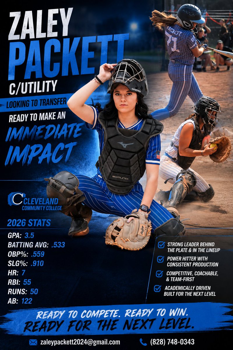 Zpackett71's tweet photo. JUCO c/utility looking to transfer to 4 yr college. Ready for the next level of play. Leave June 8th to play in @FGCLsoftball with Swashbucklers @NCAAPortal @TransferPortal @SoftballPortal @UWAA_United @NCAASoftball #piratelife @CardinalsYates @SoftballTdb https://t.co/74YWjcXefD
