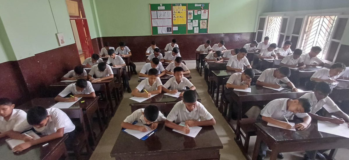 SSG_Assam's tweet photo. The school organised Inter-House English, Hindi and Assamese Essay Writing Competitions for the Session : 2026-27 on 04 Jun 26. https://t.co/X2ptU0KGJ6