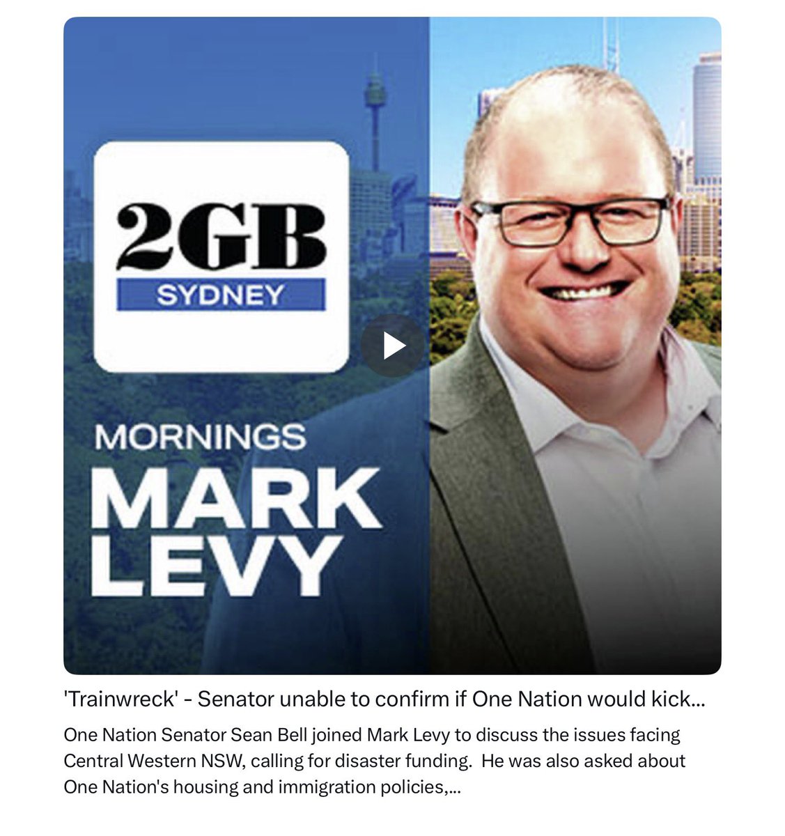Kate3015's tweet photo. 'Trainwreck' - Senator Sean Bell unable to confirm if One Nation would kick people out of their homes. 

It starts about 10.47 mark. https://t.co/1djmt7JCFt https://t.co/BOmKZvYSta