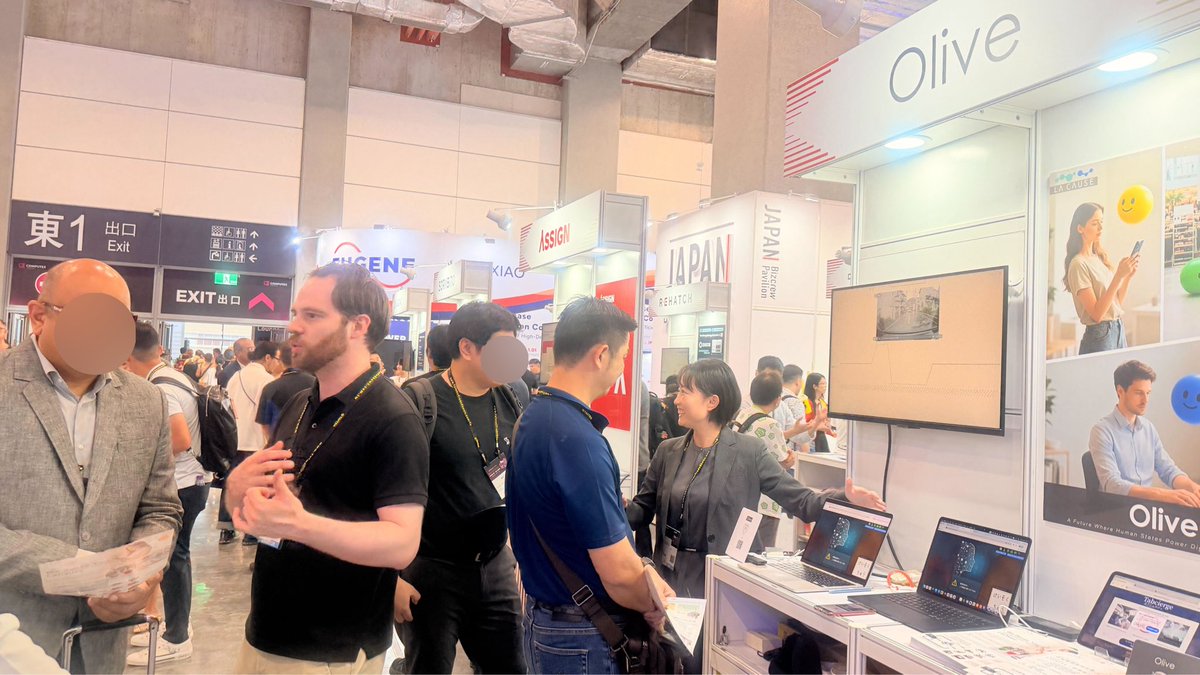 OliveWeSenseYou's tweet photo. COMPUTEX / InnoVEX 2026 本日最終日となります🙌
Oliveブースにて、弊社の状態可視化技術「LaCause」を体験いただけます👀
本日の開場は15時30分までです⏰
ぜひ皆さんのご来場をお待ちしております✨

#COMPUTEX2026 #InnoVEX2026 #Olive #LaCause #台北 https://t.co/UpzlPls1gA