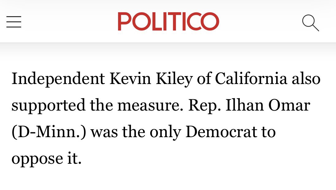 KareemRifai's tweet photo. Ilhan Omar joins 194 Republicans in voting against the Ukraine Support Act. https://t.co/Dh1aAm4VLk