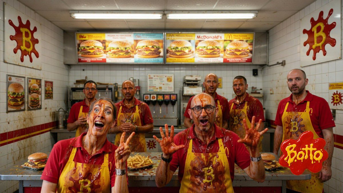 flakoubay's tweet photo. . @BottoDAO AI slop party / mc donalds inspired AI slop party was dope! With @_RemPer55_. Thank you @seloresiste and team! https://t.co/uZwb7TxGIj