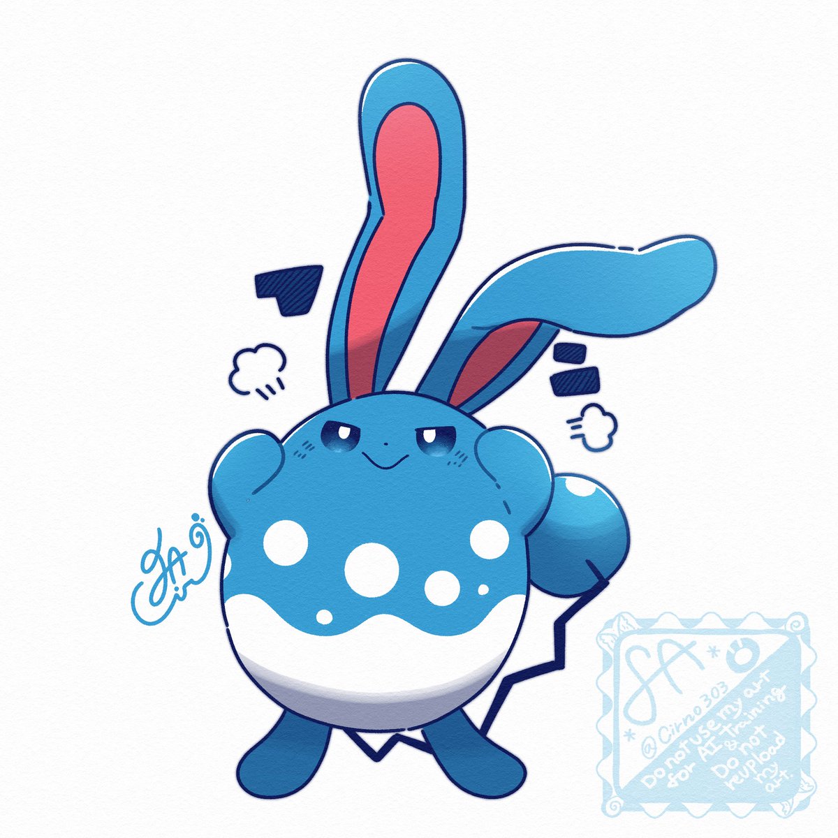 cirno303's tweet photo. 最近お世話になりまくりのちからもち💙💪

#ポケモンイラスト #pokemonfanart https://t.co/MaGly9AIFc