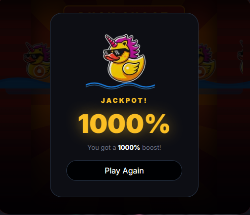 80_erickHUB's tweet photo. atencao patos! 📢

hoje foi o dia  consegui o bonus de 1000% no PLAY DUCK SHOOT.

ganhei muitos quacks vamos pra cima!

enquanto os outros dormem nos seguimos acumulando muitos quacks!

@PoolParty_xyz  o verdadeiro defi feito para todos e todos os bolsos!