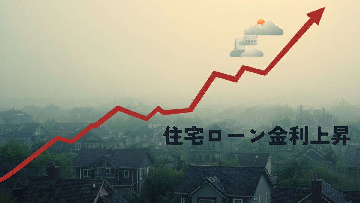 moneyhack111's tweet photo. 【日銀6月利上げ観測と住宅ローンへの影響】

市場では日銀の6月利上げ確率が78%と報じられています！
政策金利が0.75%から1.0%へ引き上げられると、変動金利の住宅ローンは10月頃に反映される見通し👀

変動型を使っている方は返済シミュレーションの見直しが有効かもしれません☝️

※投資・借入は自己責任で判断を
