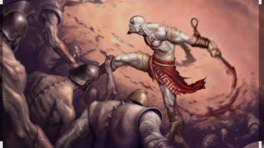 BioAdriAl's tweet photo. Kratos peleando contra su peor enemigo 
Su propio fandom https://t.co/dDbuEuZCN7