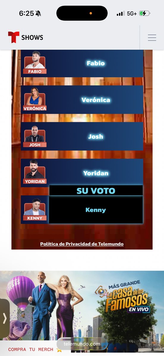 janetharci88's tweet photo. Votando por mi number 1 desde el día número 1!!! #LCDLF6 https://t.co/6ImGjEKJqD