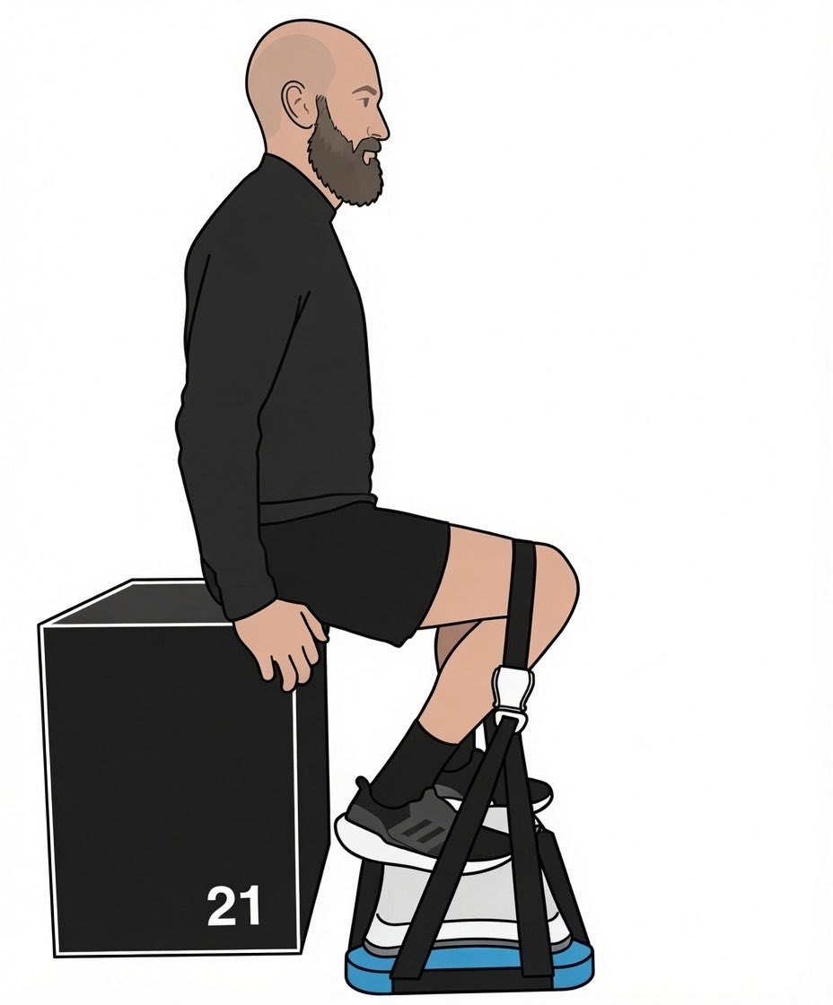 jake_tuura's tweet photo. Weakness precedes injury.

It’s actually a difficult claim to validate with research but I found a piece that did it.

Those who had a peak isometric force of 1.8x bodyweight (on a single-leg) went on to injury their calf or Achilles.

Those who had a peak isometric force of 1.92x bodyweight stayed healthy.

In elite sport, with the fear of Achilles ruptures, it’s wise to check the box here and test peak plantarflexor force.

https://t.co/FsYo1pM2I9