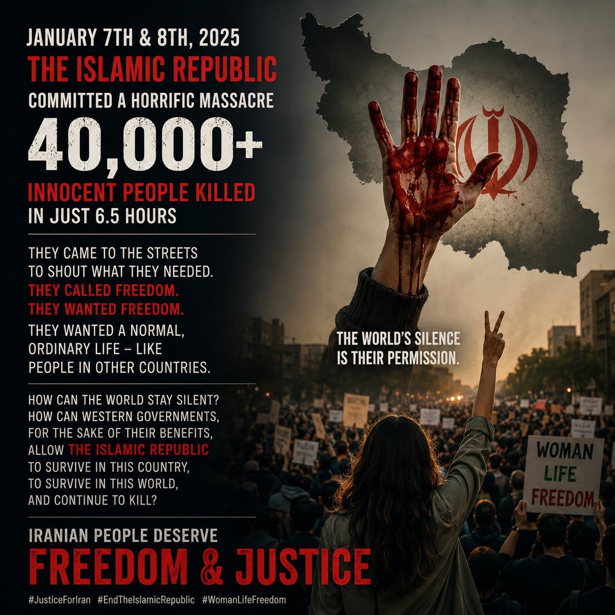 Humanright2020's tweet photo. @DavidVance As an Iranian, this pain is hard to digest. I cannot understand how the Islamic Republic continues to survive while so many innocent people continue to suffer. The Iranian people deserve freedom, safety, and the right to live without fear. https://t.co/u1eumkFy4g