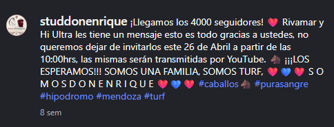 RealTracenAcad's tweet photo. Unidos, hicimos dudar a las garras ambiciosas de aquellos que no comprenden el valor del trabajo y nuestra cultura.

Logramos aglomerar miles de personas para que se vuelvan a interesar en la hípica mendocina.

Y hemos hecho muy feliz a cierto stud. + https://t.co/0u9kMFphxT