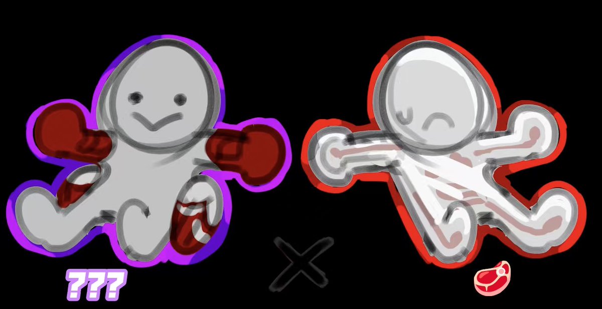 Famine006's tweet photo. Meat &amp; white blocks□ https://t.co/GtUYutgGGn