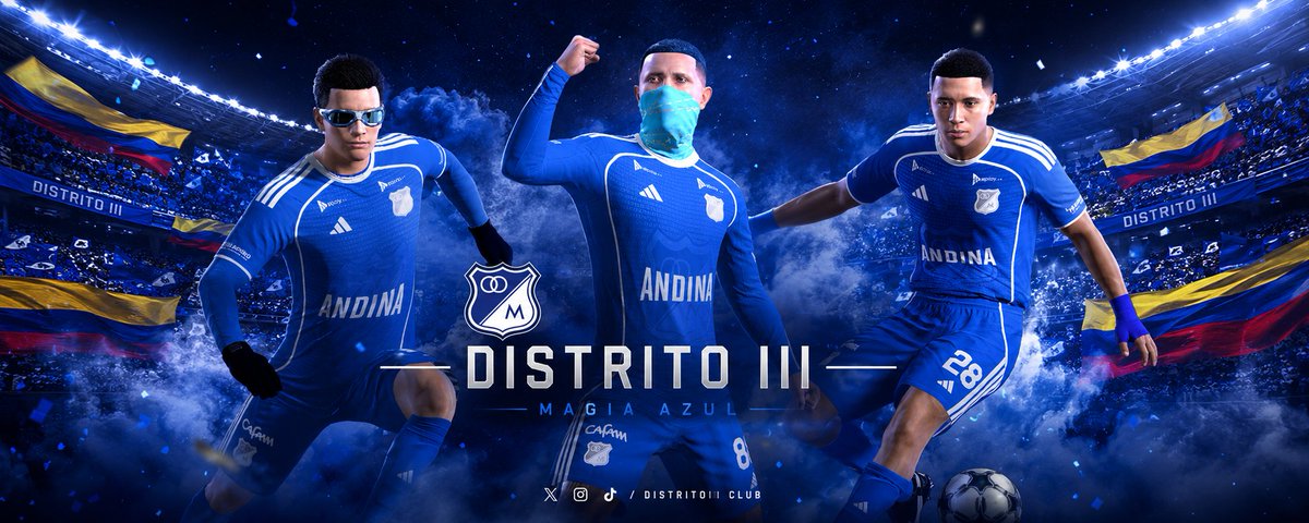 CDistritoIII's tweet photo. LA HISTORIA COMIENZA AHORA

💙 Distrito III | 🇨🇴 Magia Azul https://t.co/FyDJSyBzvn