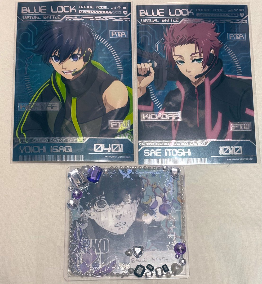 Nashi_747474's tweet photo. 【交換】ブルーロック　ブルロ　ファボテリア　特典

譲→レア(箔押し)冴、潔

求→2枚目Ｂ.C 凛

冴は条件いい方優先
現時点で１周購入予定の方のみ https://t.co/NJqNG9BLgA