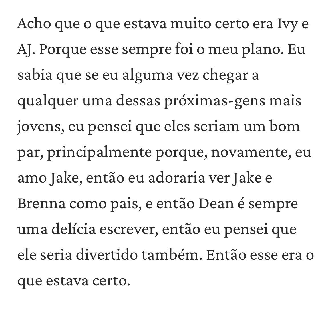 hstylesmine's tweet photo. “eu adoraria ver jake e brenna como pais, e então dean é sempre uma delícia de escrever” to muito emocionada mds https://t.co/stg3gqx3dZ