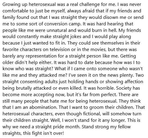 April__Rayne's tweet photo. #StraightPride https://t.co/JDSHSafB20