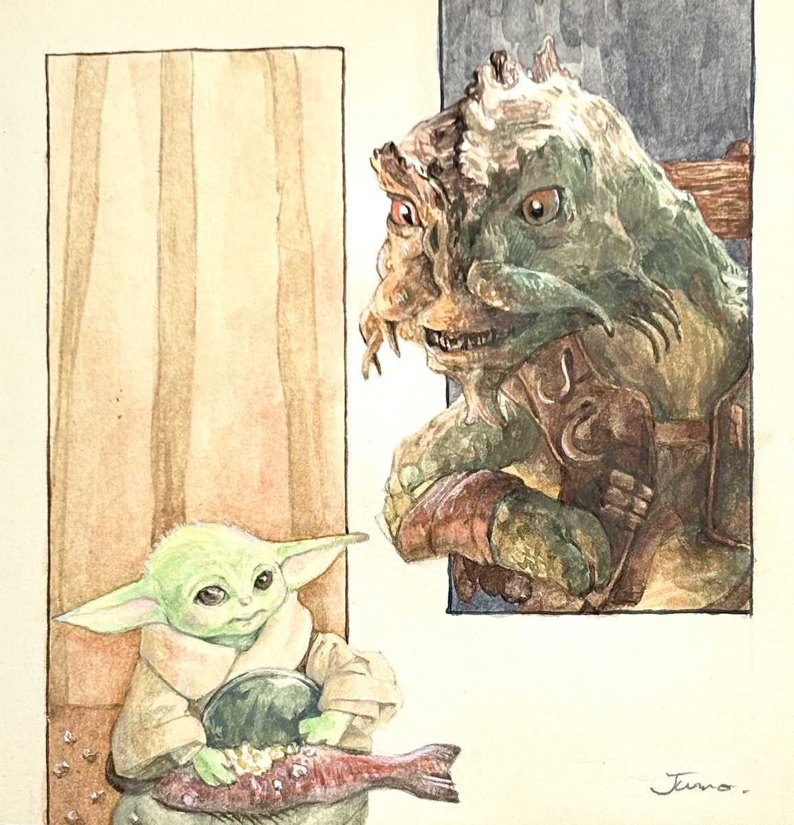 獣毛JUMO🎨WaterColorArt tweet media