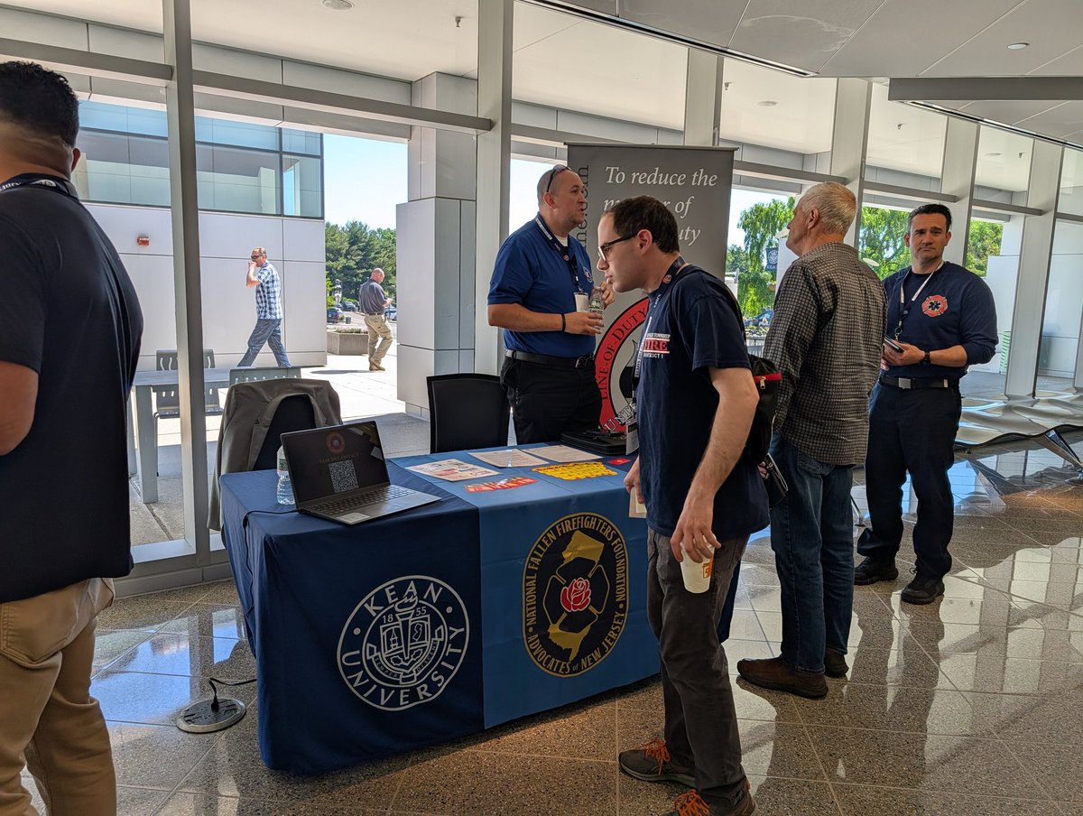 NJNFFF's tweet photo. Earlier today our @NFFF_News Advocates attended the Homeland Security &amp; Fire Safety Conference hosted by the @NJ_FireSafety &amp; Kean University Fire Safety Training Program. https://t.co/Vf9NvCne8s