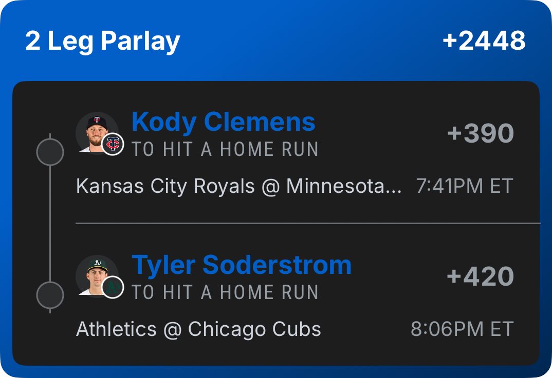WorddCamDFS's tweet photo. Kody 🚀 &amp; Sody 🥤 

Made w/ the @TheStarTool 

@Playbook 

1U on each straight .5U on the lay https://t.co/8v8wnRFHVL