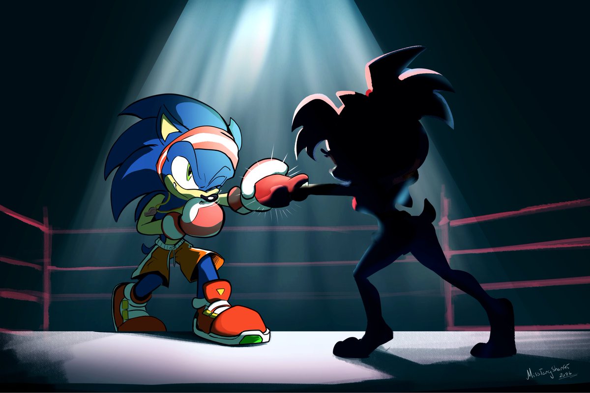 MissTangshan95's tweet photo. Ding ding ding! 🔔🥊

#SonAmy https://t.co/oN198x1QyM