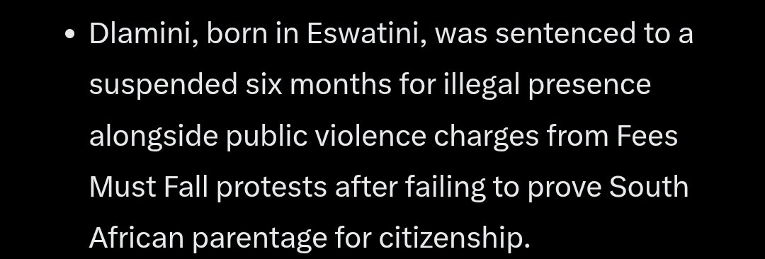 Ntsakzin's tweet photo. @Hlulanani @LesoleLaAfrika @Absolute_Kganki If he's South African, then why was he convicted for being in South Africa illegally? https://t.co/r2UDX1pEgs