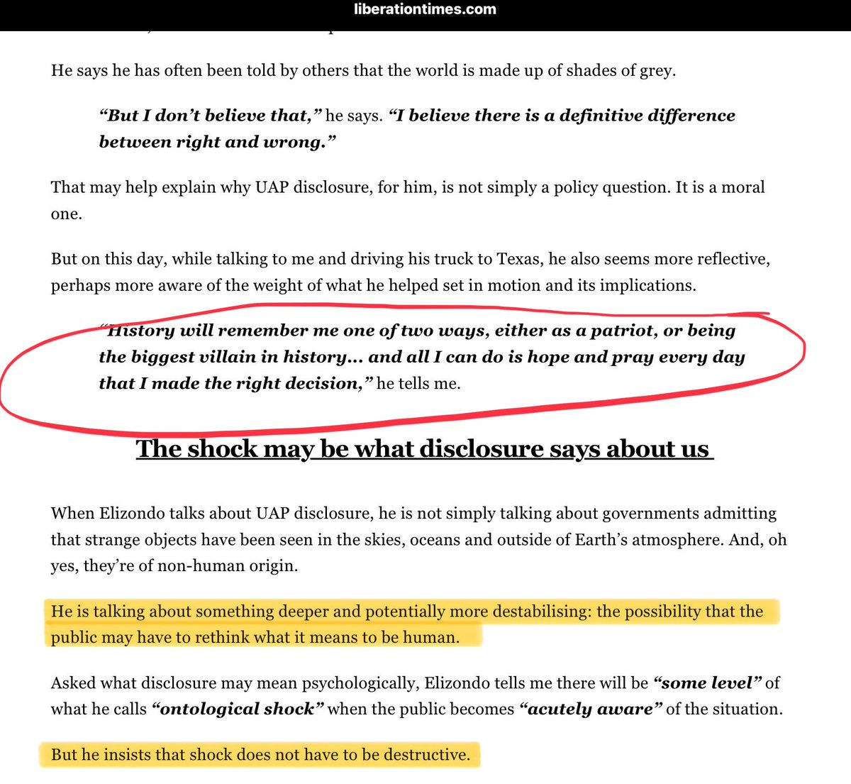 ViewFromOz's tweet photo. @RedPandaKoala The “biggest villain in history” was said in the context of UAP disclosure.

The patriot vs villain relates to him bringing ontological shock to humanity.

Otherwise what could it be?

A fake alien invasion is coming? https://t.co/KCLHWZHdP7