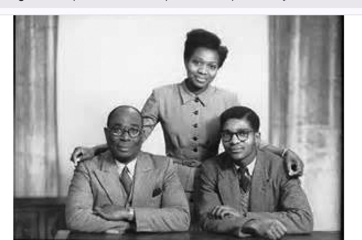 dejitoye's tweet photo. Justice Idun's daughter is the famous Ghanaian writer/broadcaster Frances Ademola. An active participant in the Mbari/Makerere initiatives of the time, she published one of the earliest anthologies of major Nigerian writers. She was also daughter-I-L of the first Nigerian CJN. https://t.co/u5SqFU0dIm