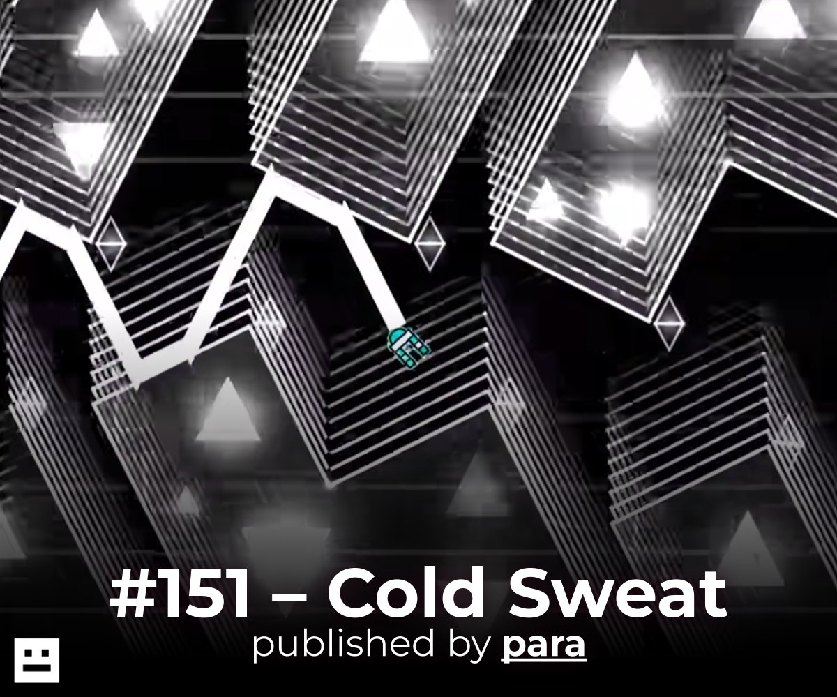 DashwordGD's tweet photo. Cold Sweat has fallen to the Legacy List after 2,082 days of being on the Demonlist.

As a result of "ROCKBOTTOM" by ⁨bims⁩ placing at #106, a total of 410 players have lost list points. https://t.co/i26uuLGp80