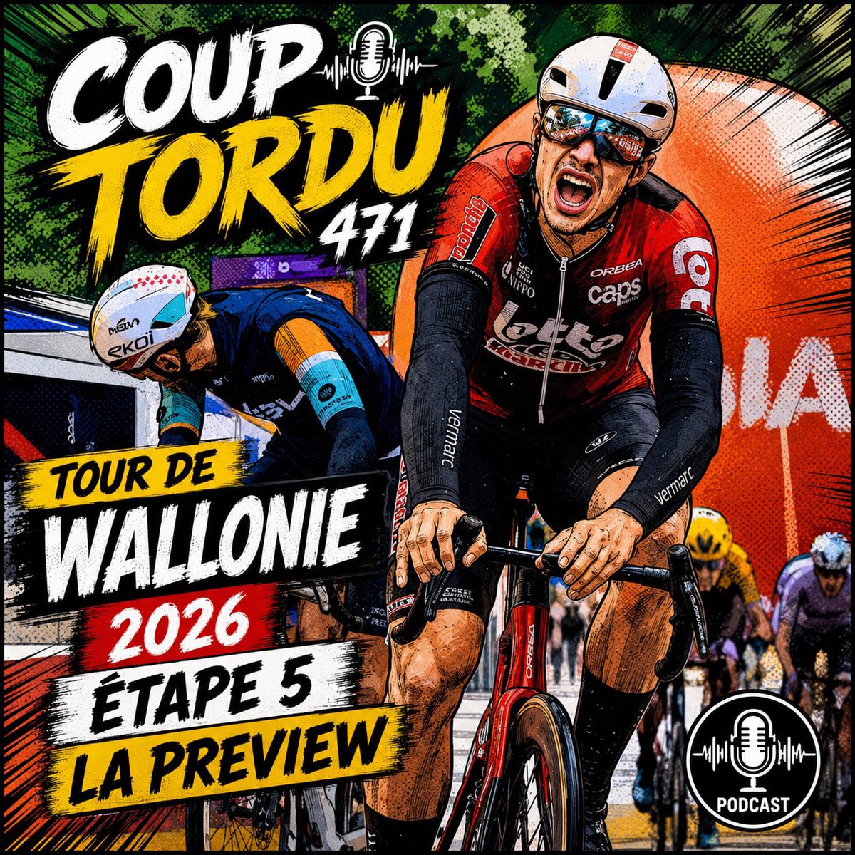 LeCoupTordu's tweet photo. Tour de Wallonie étape 5 + quelques comptes à régler 🔫 dispo sur le YouTube du coup tordu et vos plateformes de podcasts habituelles https://t.co/oQCdgVWnNk
