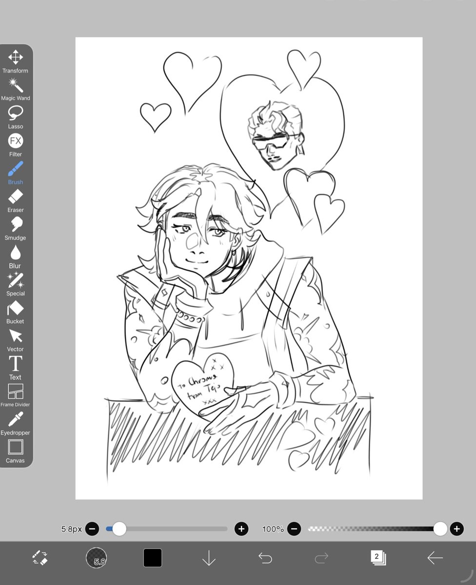 freakinny_'s tweet photo. a silly sketch with Tejo and Chroma https://t.co/2qpNwjj1dC