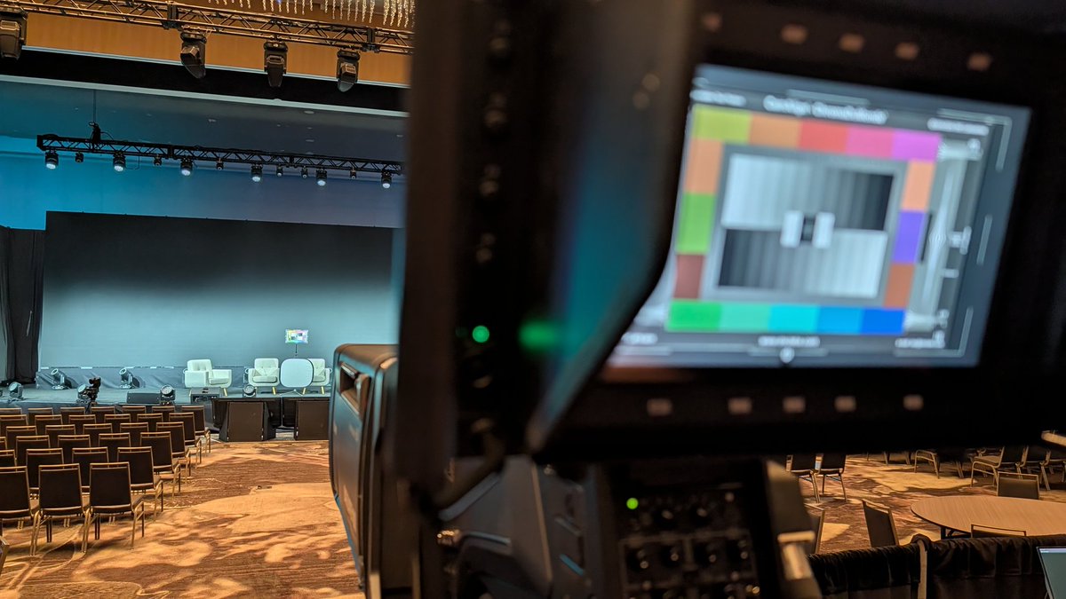 RedTeamProd's tweet photo. Gotta make sure the colors are right. Conference and entertainment on the schedule https://t.co/pWHLFyYGiC
