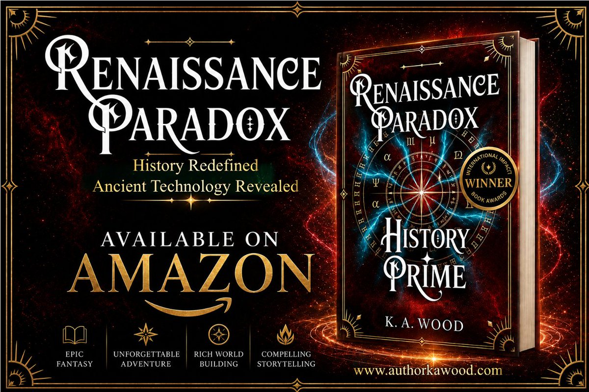 KenWoodOnTech's tweet photo. Don't forget to read this first book in my Renaissance Paradox - History` Prime before the second book comes out.
