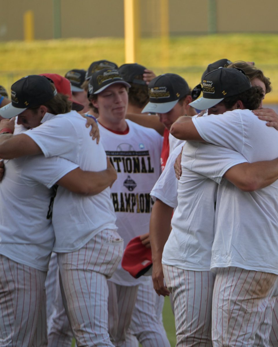 CLESports's tweet photo. Champions crowned. 🏆⚾️ 

After an unforgettable run, Denison University Baseball rises to the top as your 2026 @NCAA  Division III Baseball National Champions! What a week, what a finish. 🔥 

Relive the best moments and celebrate with us—link in bio 👀 

#WhyD3 @NCAC https://t.co/yzk6fkcEDK