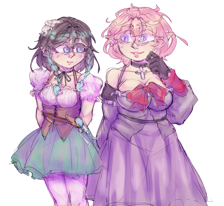 Anahhzp's tweet photo. problematic boob size gap
#venlia yuri doodle cuz yeah https://t.co/teX4vibghP