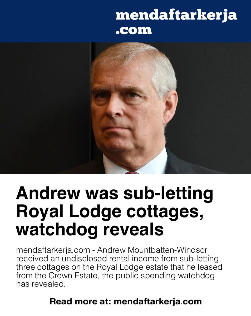 bloombergnow's tweet photo. https://t.co/k7h52tWgQn - Andrew was sub-letting Royal Lodge cottages, watchdog reveals

#nao #andrew #mountbatten #windsor #us https://t.co/ajvu6EqZCY