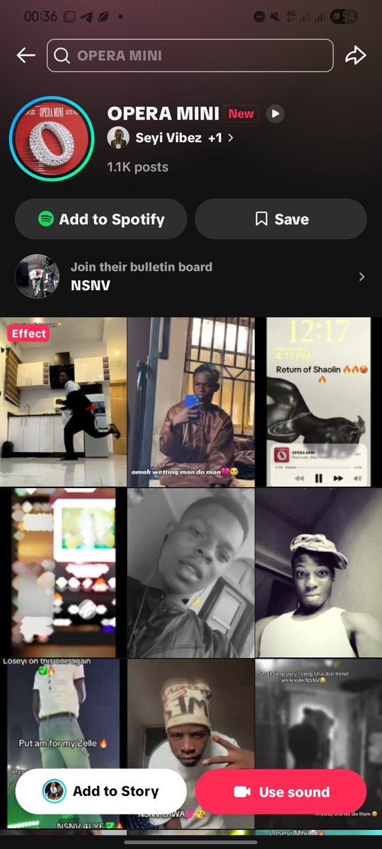 chularh's tweet photo. 1.1k videos under this new sound wey just dropped, NSNV too active on tiktok.

Poco Lee and Seyi Vibez cooked another december banger 😅
OPERA MINI 🔥🔥 https://t.co/zMUKmcY9f2