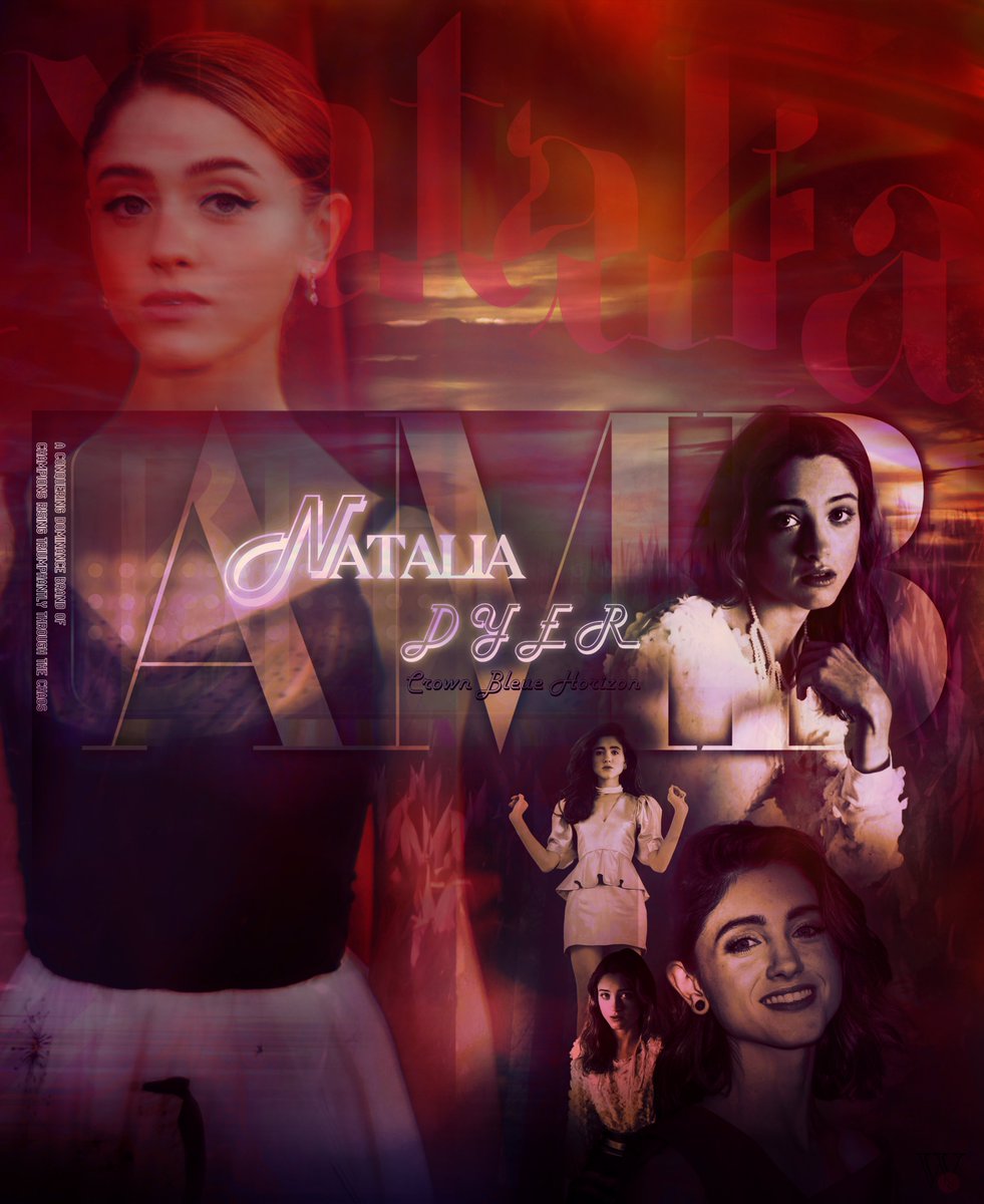WKS_CDCS's tweet photo. Introducing the Executive Ambassador 
for CDCS RESEARCH, Natalia Dyer,

Original poster work: BY WKS | "The Many Faces of Premier Versatility, and Transformative Loveliness: Pastimes and New Horizons." 

"Honing a Brave Kind of Wonderful"
WKS