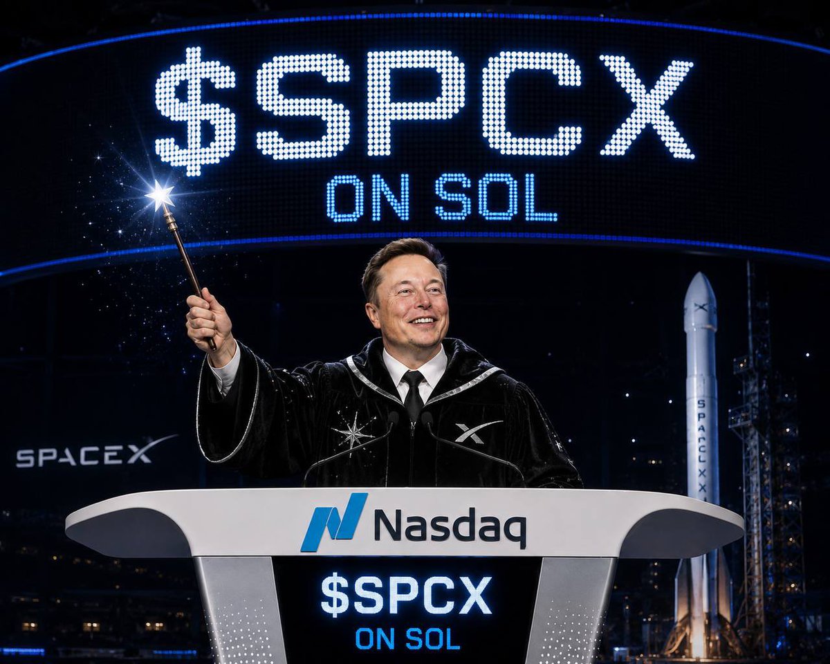 Mavericks100xs's tweet photo. @SpaceX $SPCX IPO on #Solana is the ticker !

Fuu6SApor3k4JQQHMEUW33wsar7hdTh3gYLh75Cipump https://t.co/Dkqi2B46Yc