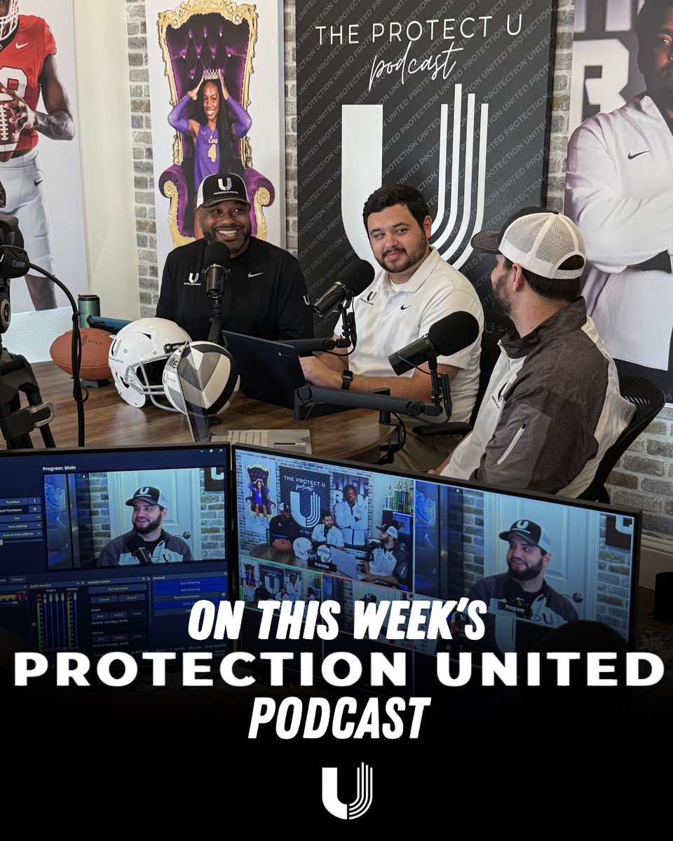 TheProtectUCrew's tweet photo. Take a trip down memory lane with this special edition of the Protect U podcast! 

Together, Jay Mickens and Jake Wilson discuss some of the best Protect U Podcast moments from the first half of 2026. 

Tune in every Tuesday to catch the Protect U podcast LIVE at 12:00 CT. https://t.co/2vbopW3upr