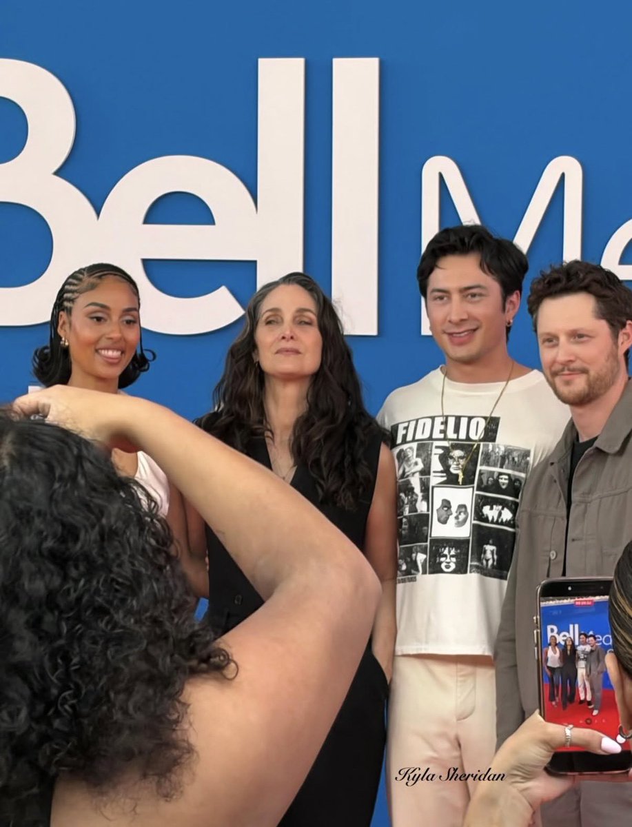 hudsonwonline's tweet photo. New photos of Hudson Williams with his ‘YAGA’ castmates on the red carpet at Bell Media Upfront 2026 (via kylairene24) https://t.co/gVLv5xiD6J