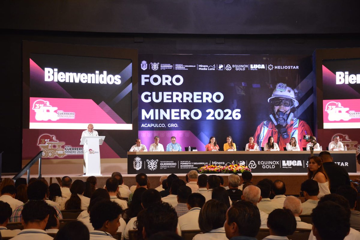 AIMMGM_Nacional's tweet photo. En la inauguración del Foro Minero Guerrero 2026, el Ing. Rubén Del Pozo, presidente de la AIMMGM destacó que la minería es una de las actividades productivas más importantes para México y Guerrero, por lo que reiteró el compromiso de la Asociación que representa por mantener una estrecha coordinación entre autoridades, empresas, instituciones educativas, comunidades y organismos profesionales para seguir avanzando en el desarrollo de la minería sostenible. #Seguridad #ForoMinero2026 #Minería @AIMMGMSonora  @AimmgmCap  @AimmgmSinaloa  @CEdeMineriaMX