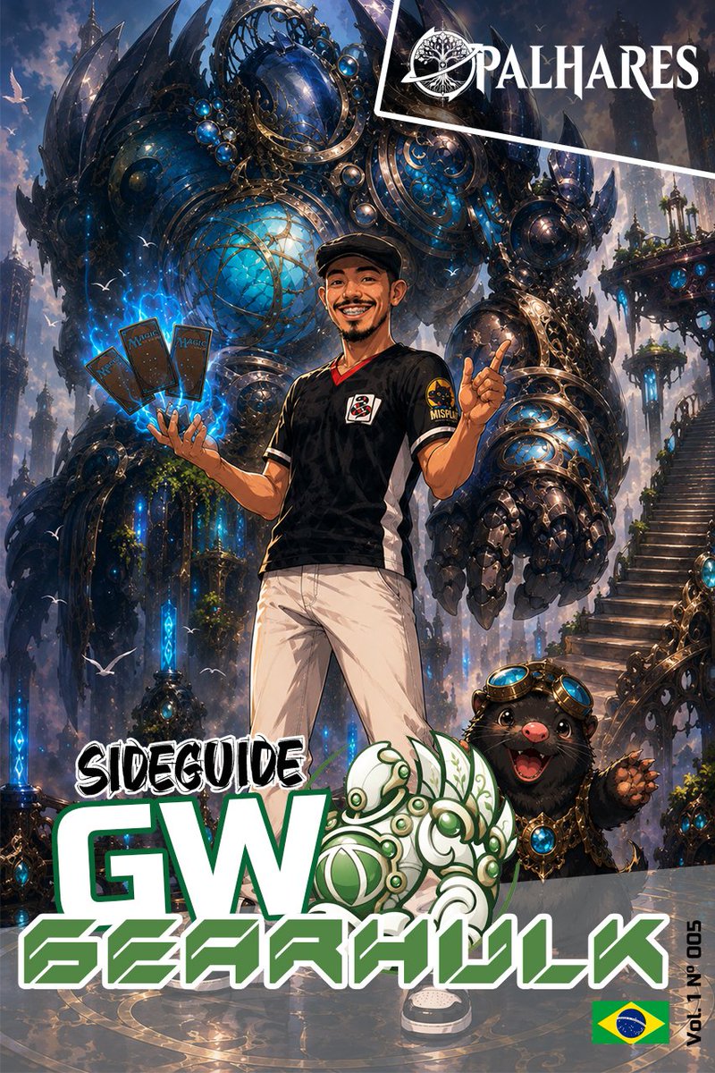 PCPalhares1's tweet photo. Olá, amigos e amigas!

Sou o P. C. Palhares e voltei a escrever side guides! Desta vez, preparei um material completo sobre o GW Gearhulk.

Se você gostaria de receber este artigo, deixe uma mensagem aqui nesta postagem e reposta esse X. Entrarei em contato para encaminhá-lo por e-mail.

Além da versão em português, também estarei produzindo versões em inglês e japonês.

Espero que o material seja útil para seus estudos e evolução no deck!
@firststriketeam 
CUPONS
@primemtgoficial - #palhares5
@Mana_traders - #pcpalhares