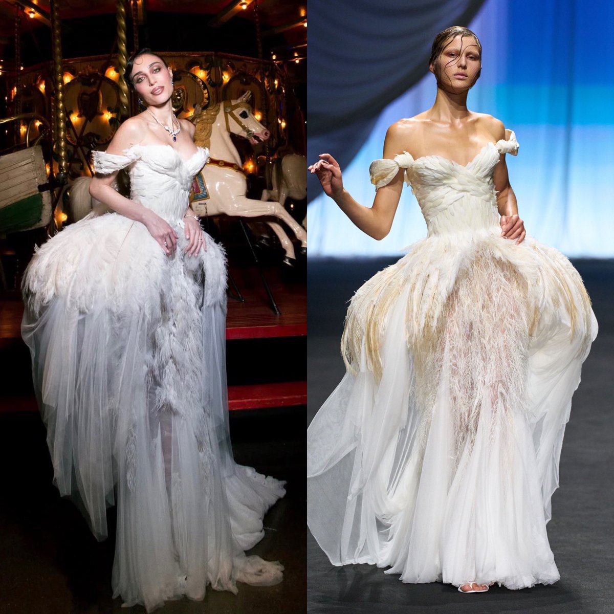 KikiMioBS's tweet photo. Hoje no dia 2 de comemorações, look Jean Paul Gaultier SS25 Couture https://t.co/gMc8d5E5NX