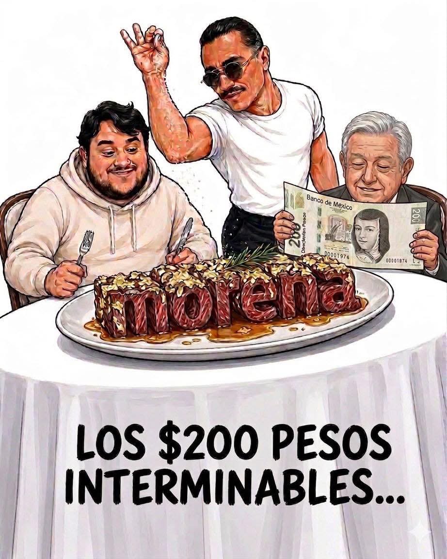 RoyRodriguez09's tweet photo. @eltemagv Y LOS POLÍTICOS DE MORENA SE  HICIERON MILLONARIOS GRACIAS A LA EXTORSIÓN, CORRUPCIÓN, DERECHO DE PISO , HUACHICOL FISCAL,  MORELABORATORIOS DE FENTANILO, Y DE LOS IMPUESTOS  DE TODOS LOS MEXICANOS, TIENES RAZON NO SON IGUALES, SON PEORES QUE UN EMPRESARIO https://t.co/OTCRpJC50N