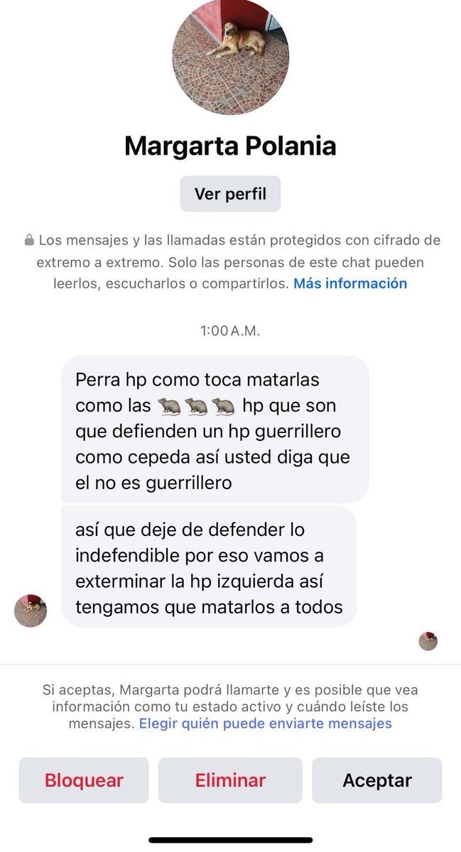 johanabliss's tweet photo. @femi_artesanal @ABDELAESPRIELLA de dónde sacará que nos amenazan y que hay listas de perfilados? https://t.co/vnGVSWVcE5