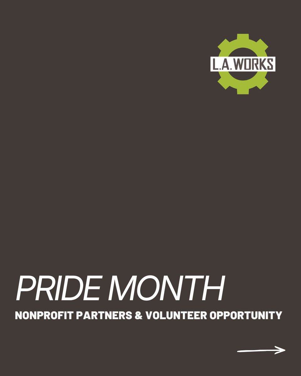 LAWorksNow's tweet photo. Happy Pride Month! 🏳️‍🌈💚 We're proud to highlight APLA Health &amp; Wellness, Rainbow Labs, and the Los Angeles LGBT Center for their work supporting LGBTQ+ communities across Los Angeles. Learn more and get involved at https://t.co/WOTOgbCAgG.
#PrideMonth #Volunteer #Nonprofit https://t.co/038IDy64QY
